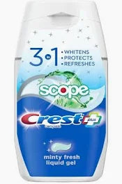 Crest Complete Plus Scope 3-In-1 Whitening Liquid Gel Toothpaste No flavor, 4.6 oz